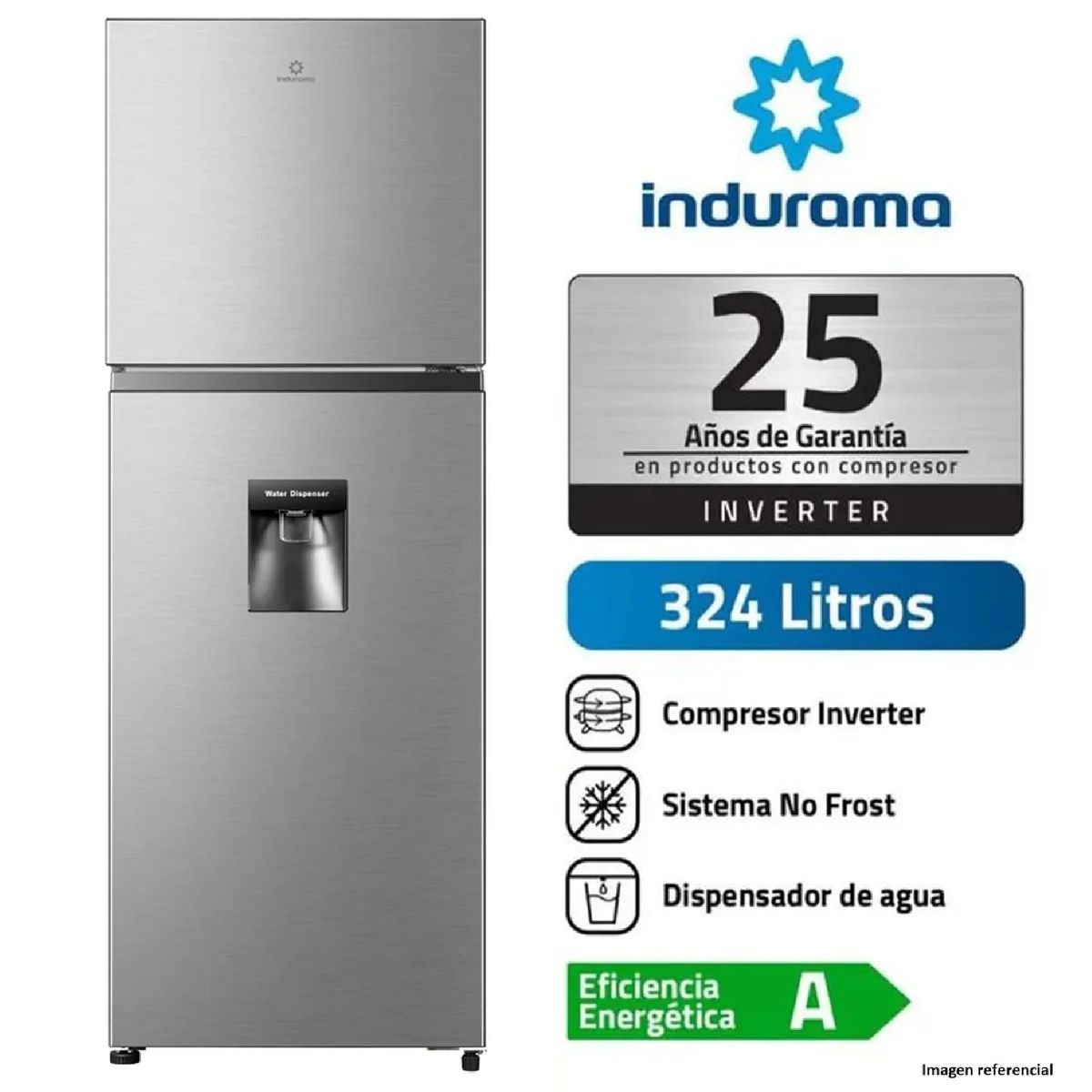 INDURAMA - Refrigeradora Indurama 324L RI-439DI No Frost - Croma