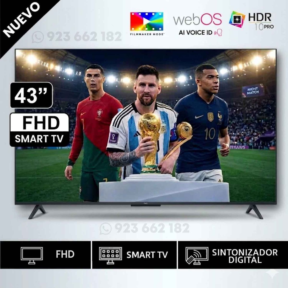 LG - Televisor LG 43 Pulg. LED Smart TV Full HD con ThinQ AI 43LR6000PSA