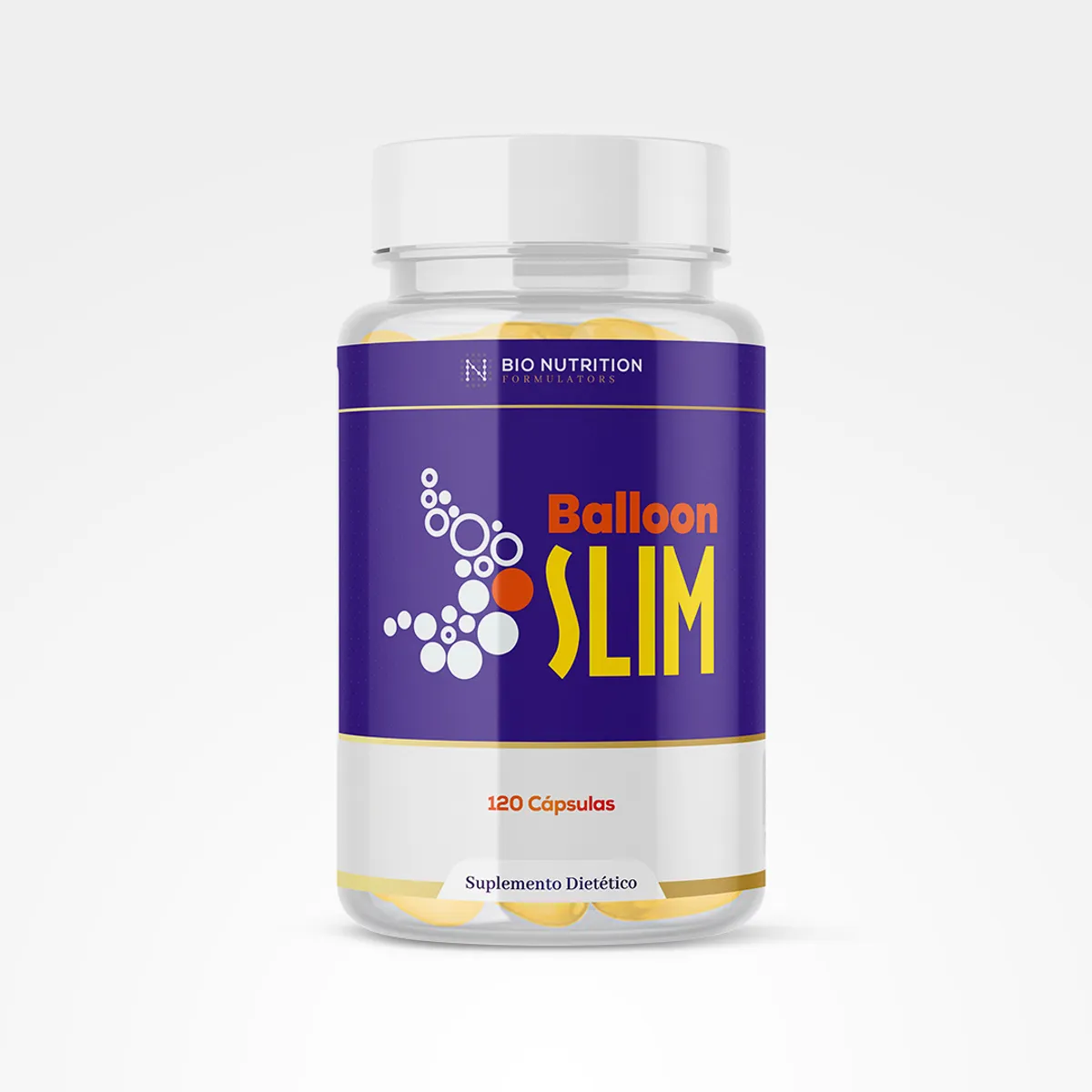BIO - Balloon Slim 120 Cápsulas Suplemento Dietético con Té Verde, Glucomanano y Cromo