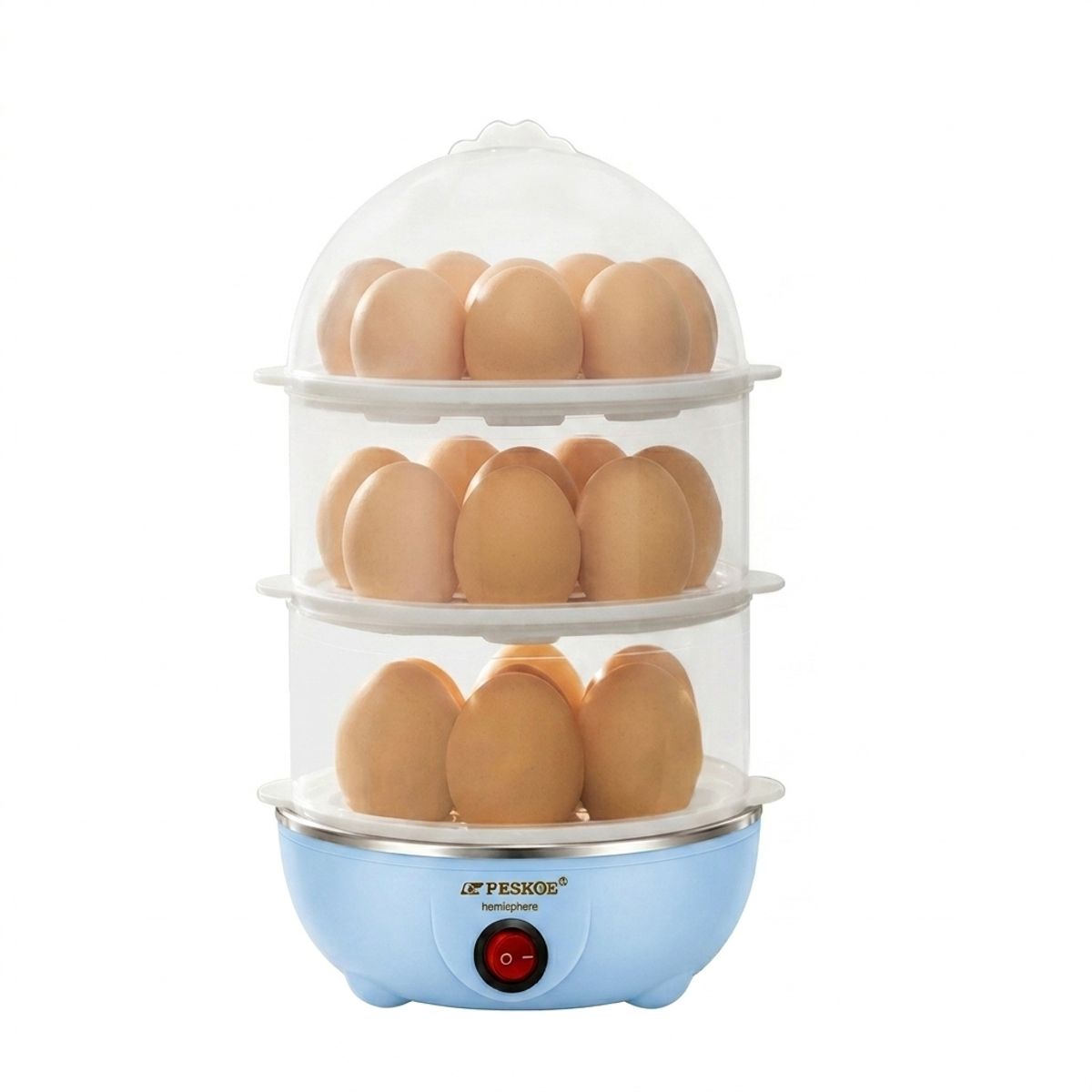 OEM - Hervidor Vaporera De Huevos Eléctrico 3 Pisos 53Cm
