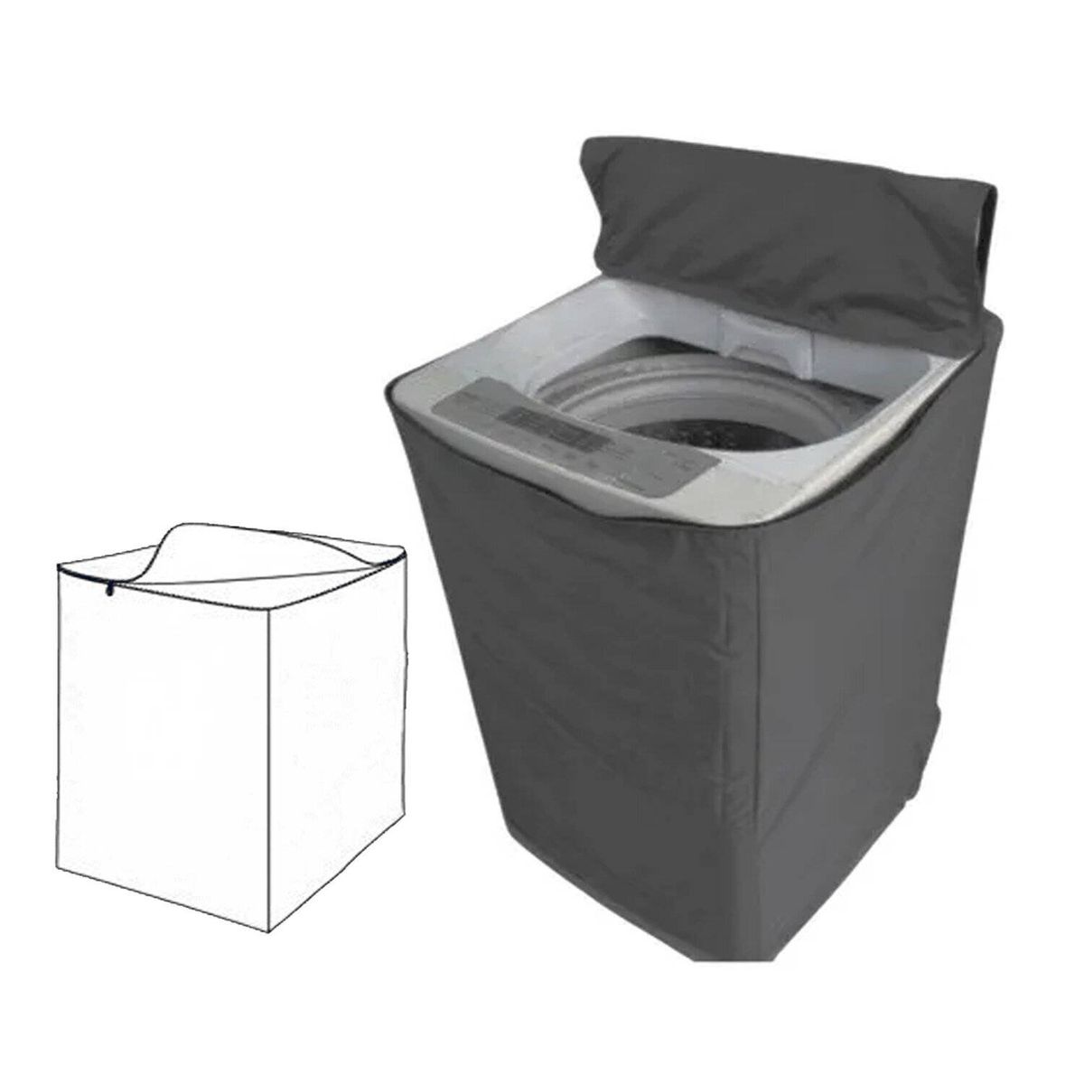 GENERICO - Funda Forros de Lavadora 10-15 Kg Impermeable
