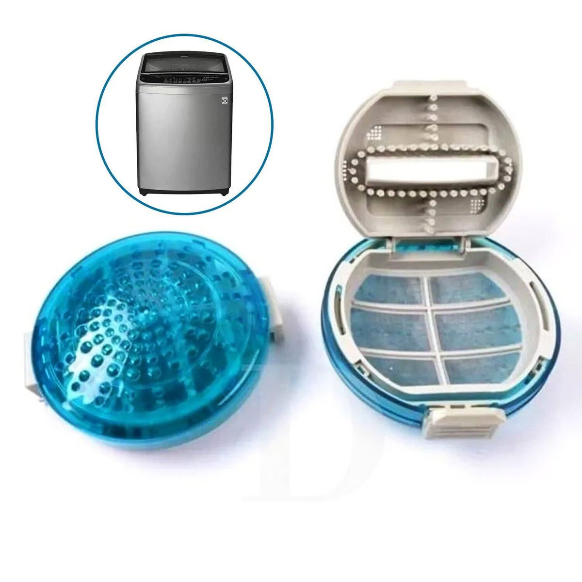 GENERICO - Filtro para lavadora LG Redondo x2