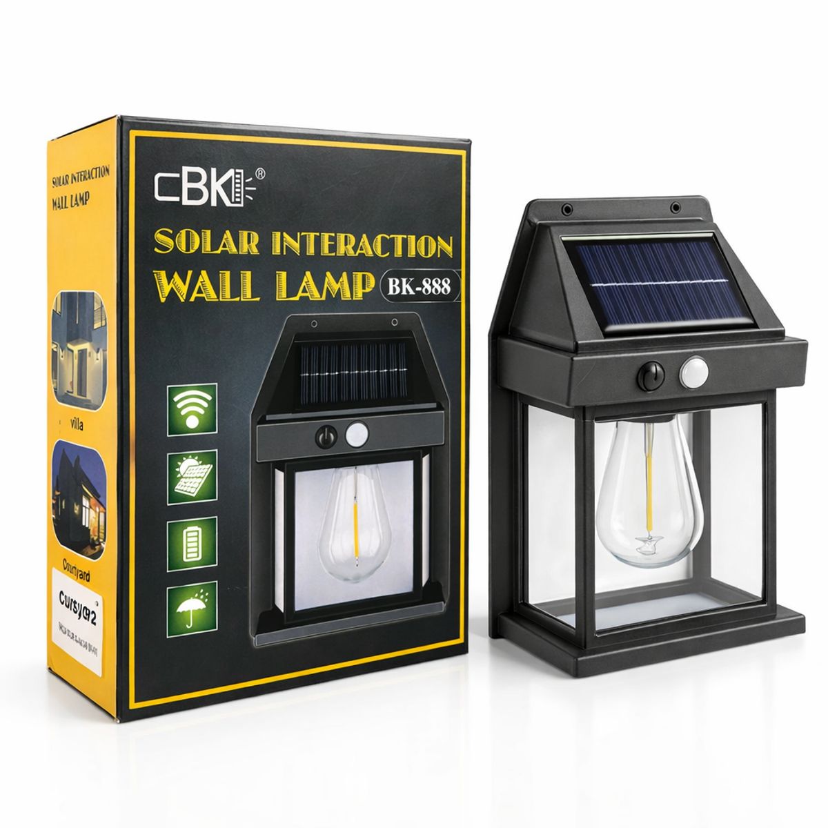 OEM - Farola Lámpara De Luz Con Panel Solar Recargable