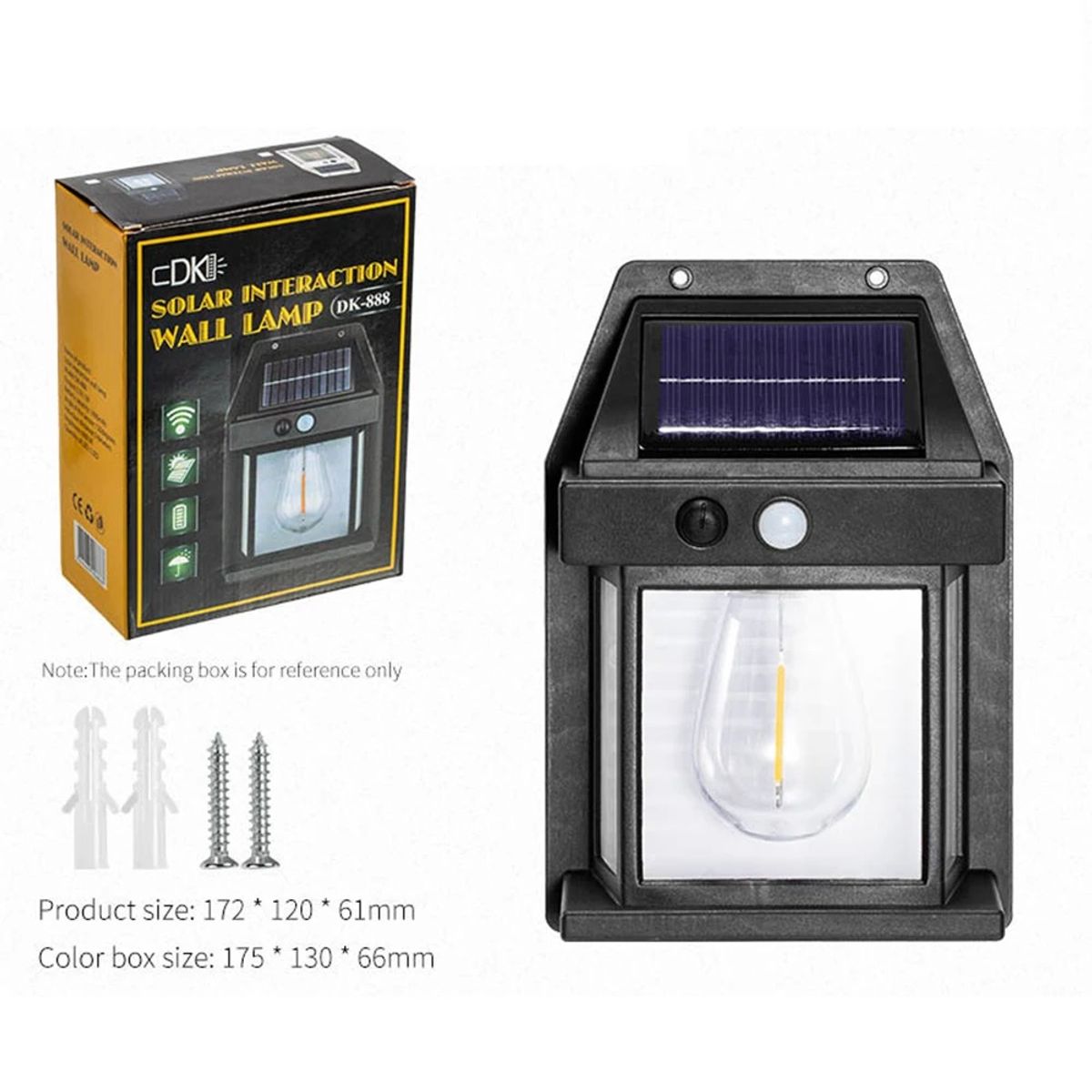 OEM - Farola Lámpara De Luz Con Panel Solar Recargable