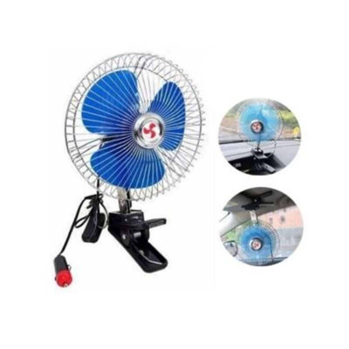 UNIVERSAL - Ventilador de carro giratorio tipo clip