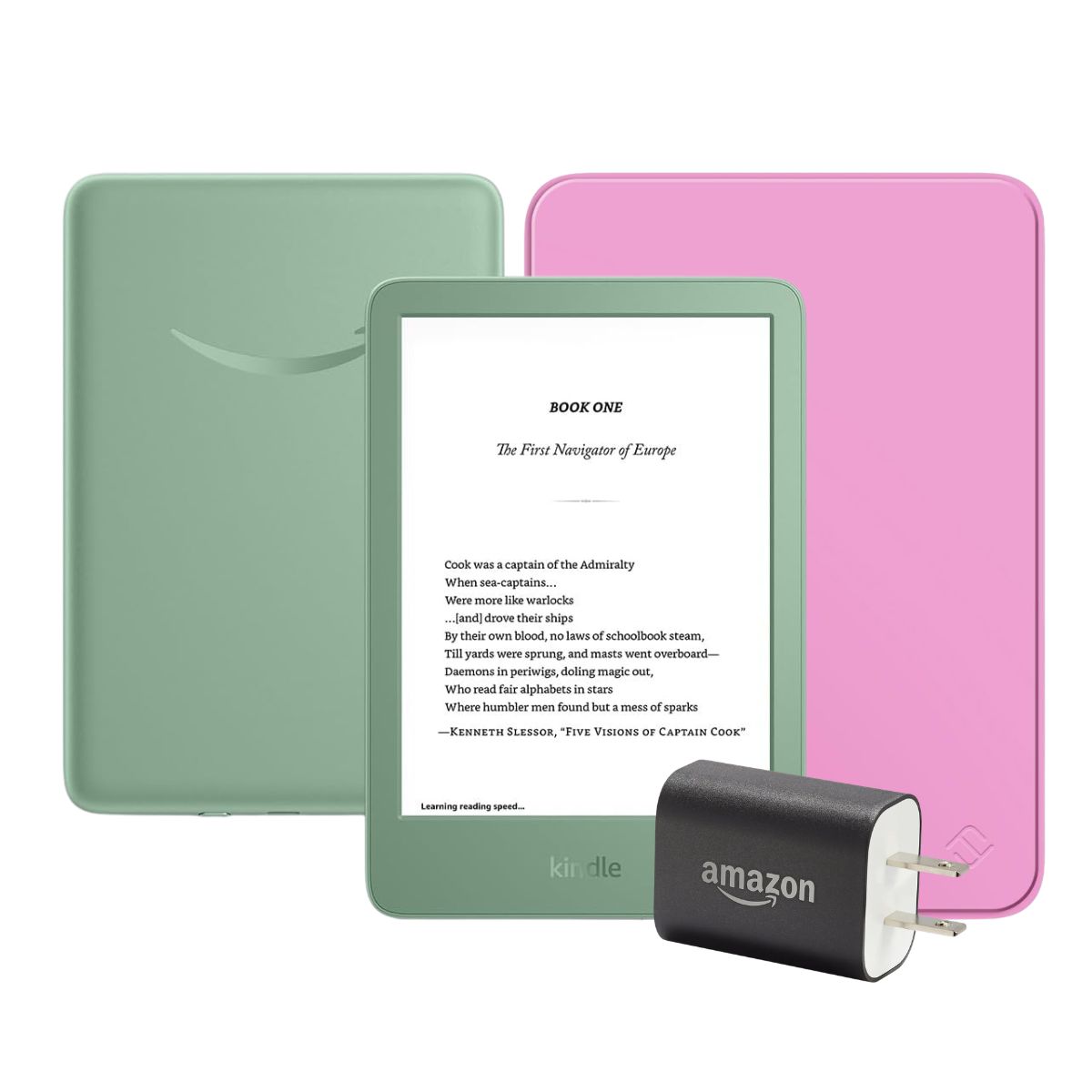 AMAZON - Amazon Kindle 11° Gen 2024 (16gb) Matcha+ Funda + Cargador 9w