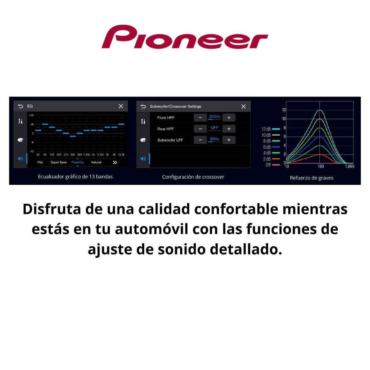 PIONEER - Pantalla Táctil Pioneer 9” WebLink Cast Bluetooth DMH-AF555BT Multimedia Full HD para Auto