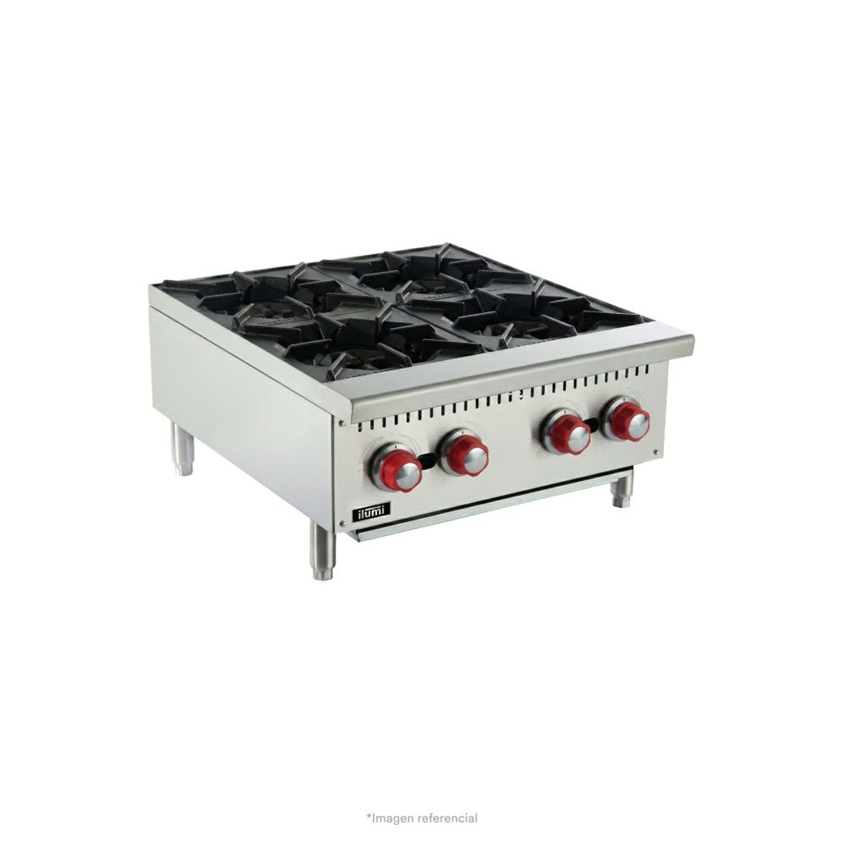 ILUMI - Cocina industrial de sobremesa a gas Ilumi 4 hornillas