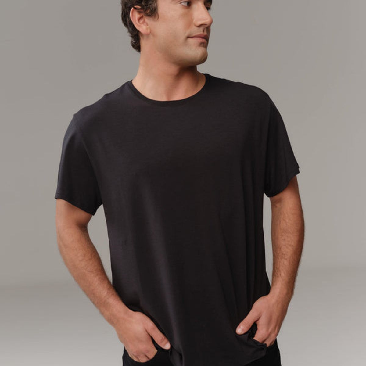 MOEBE - Super Soft Tee - AlgaKnit - Black