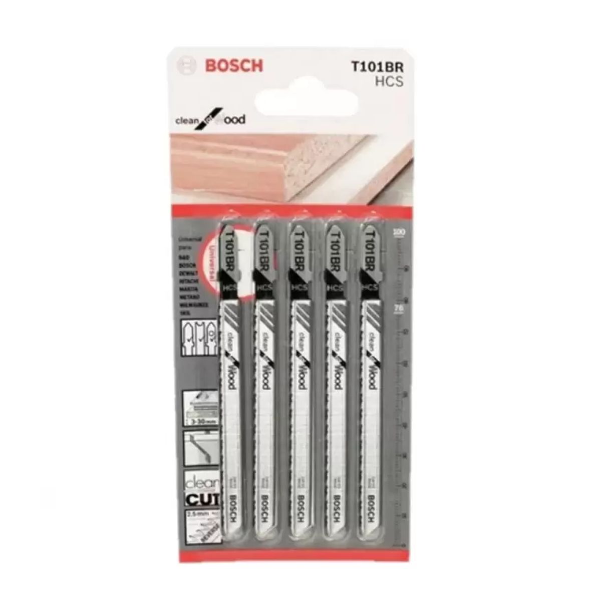 HOJA CALADORA T101BRX5 - HCS - RECTOFINO - ESP. LIMP PMADERA T101BR - BOSCH, marca MAKITA - Foto Principal