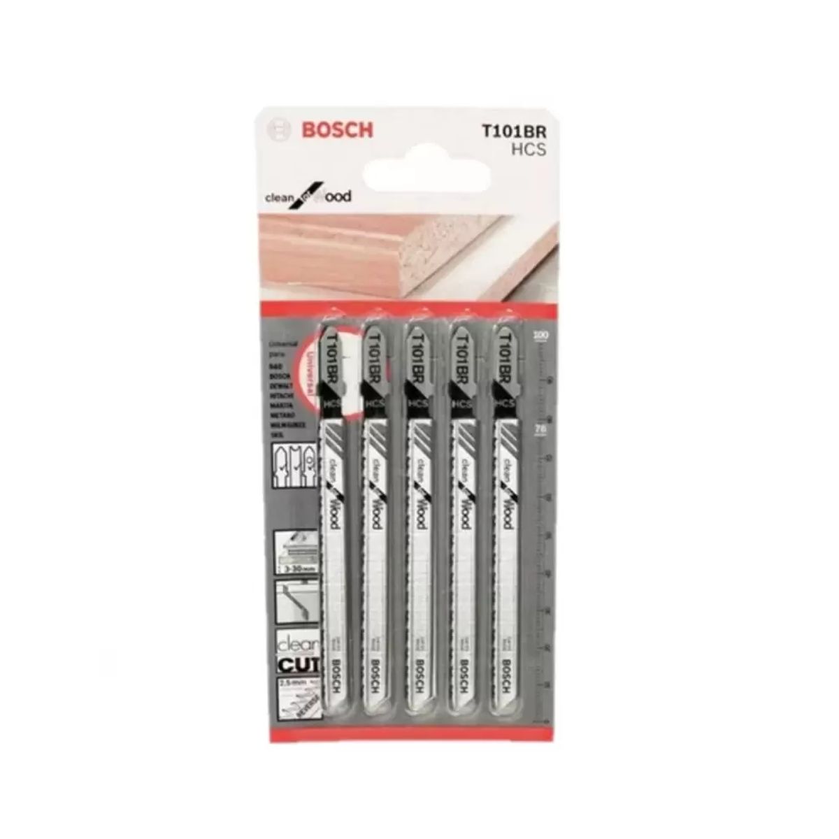 HOJA CALADORA T101BRX5 - HCS - RECTOFINO - ESP. LIMP PMADERA T101BR - BOSCH, marca MAKITA - Foto Principal