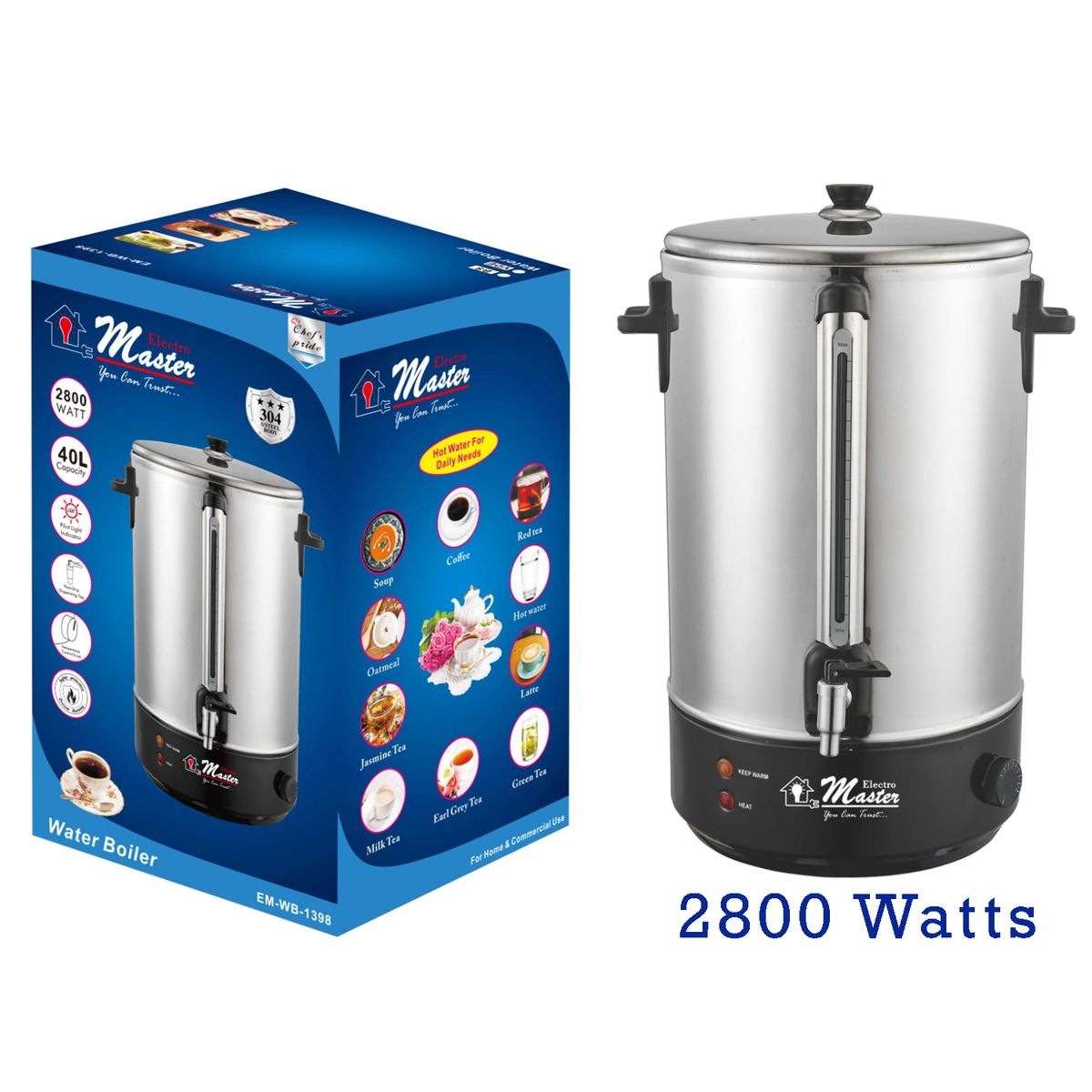 GENERICO - Termohervidor Electromaster 40 Litros EM-WB-1398