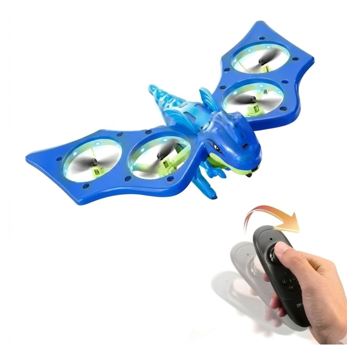 GENERICO - Dron SKY Tyranosaurio Rex Volador Azul