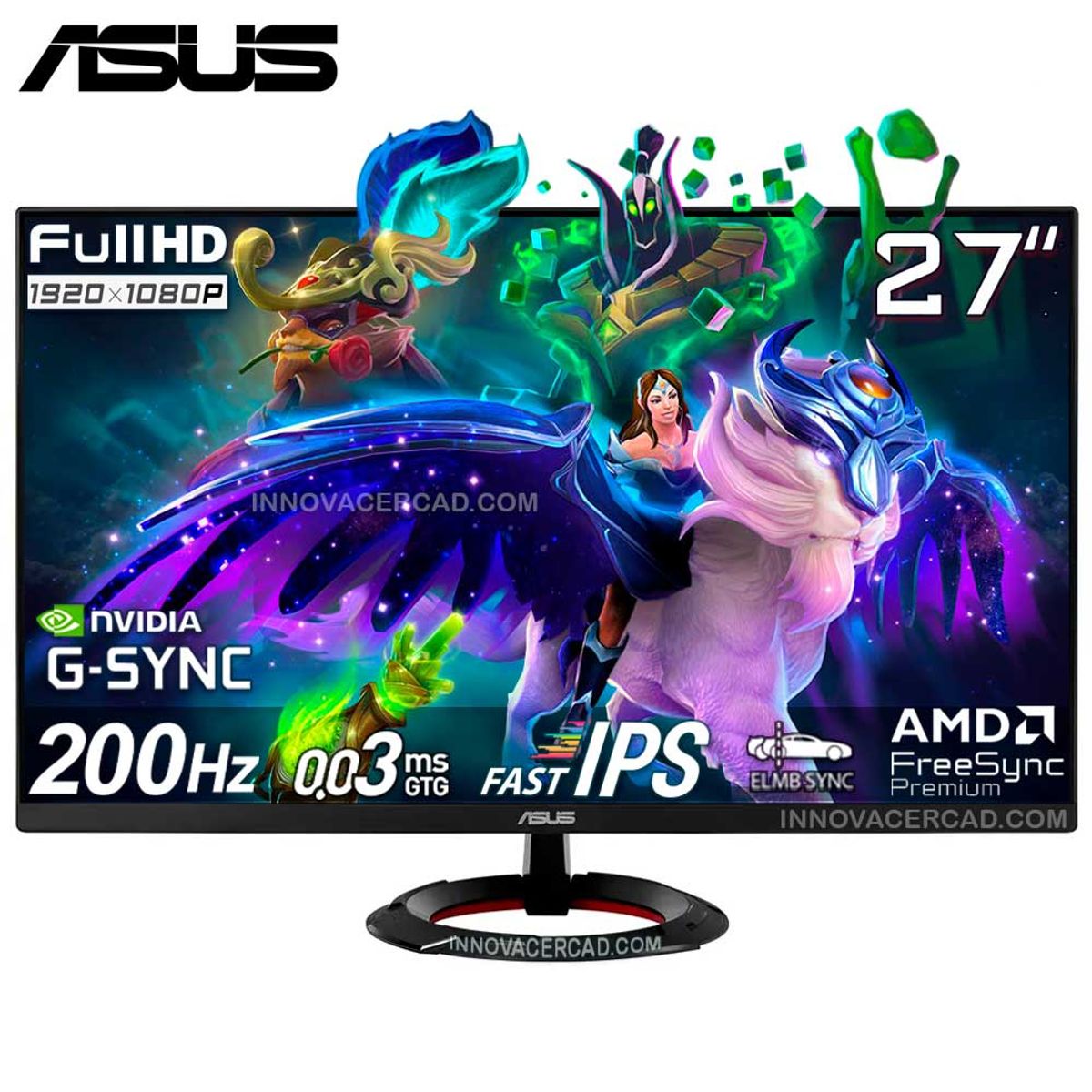 ASUS - Monitor ASUS Tuf Gaming VG279Q5R 27 Fast IPS Full HD 200Hz 0.3ms G-Sync, FreeSync