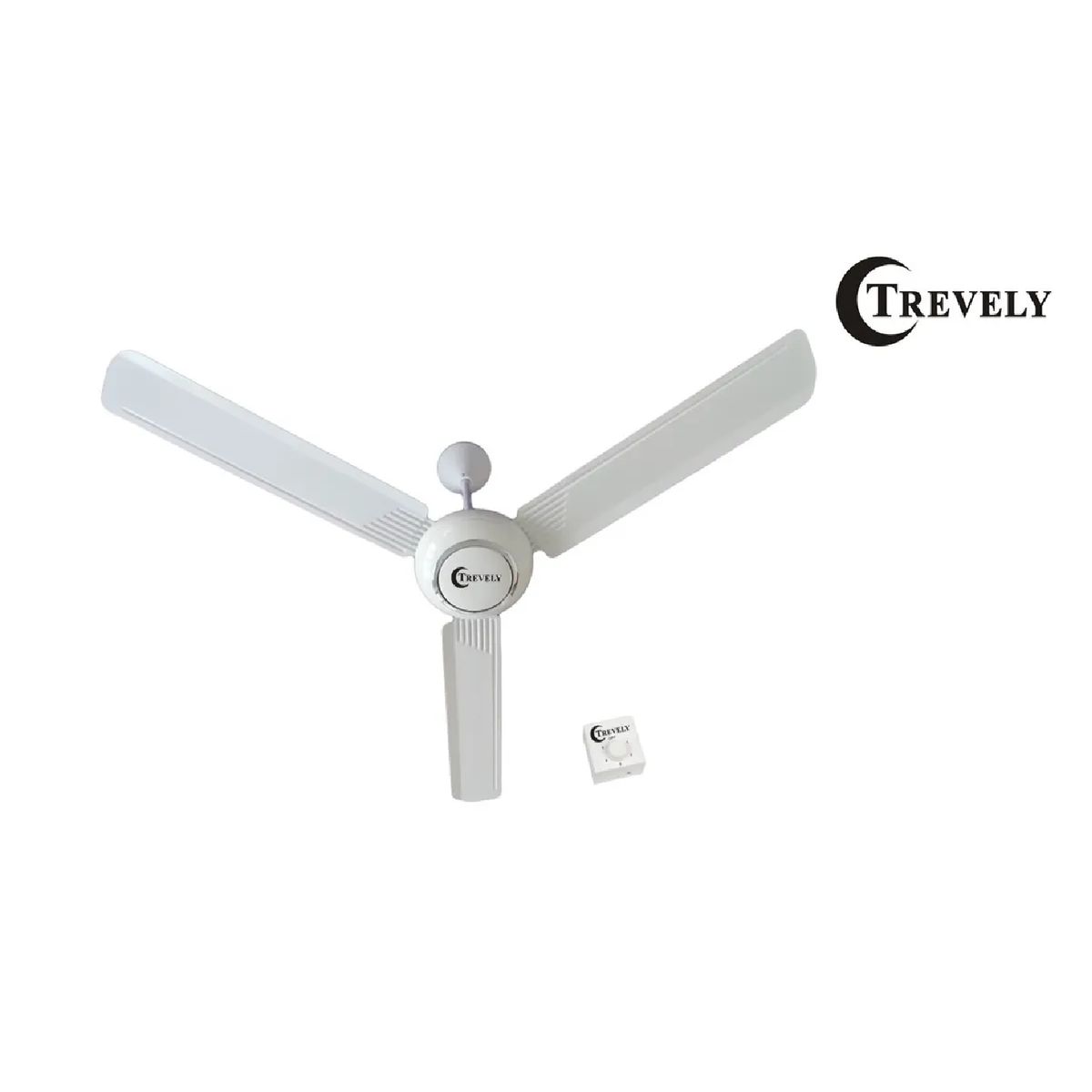 TREVELY - Ventilador de Techo 56” TREVELY VT-5680 90W  5 Velocidades - Blanco