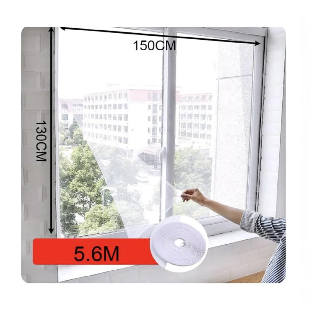 OTTOWARE - Set de 3 Mallas Mosquitera para Ventana con Velcro