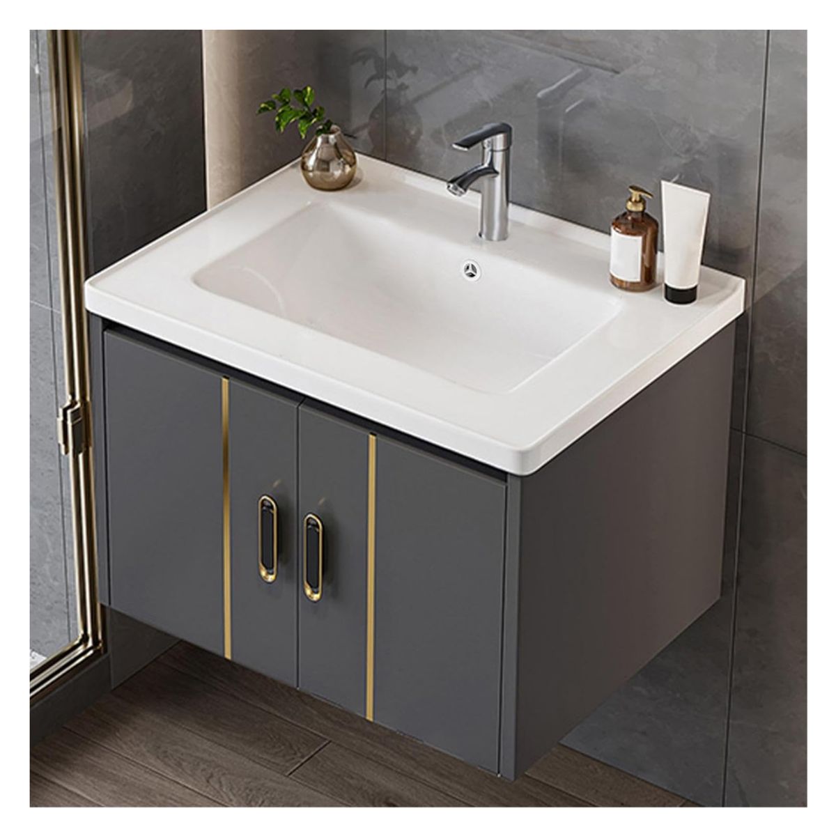 LAVATORIO DE BAÑO CON MUEBLE DE ALMACENAMIENTO, marca GENERICO - Foto 2