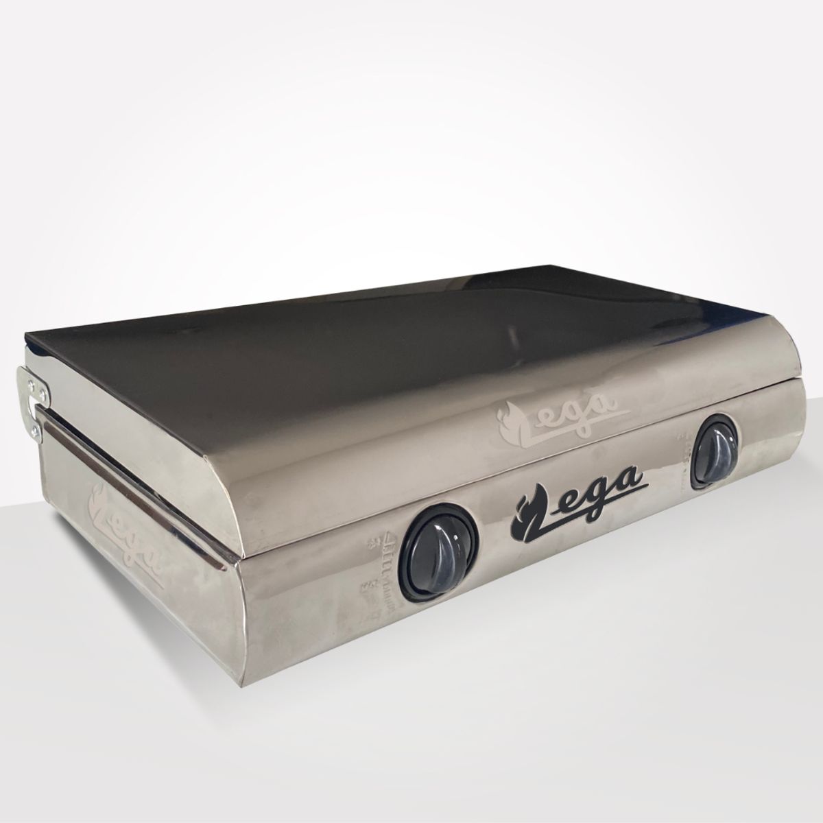 GENERICO - Cocina de mesa 2 hornillas Con Tapa de Acero Inox