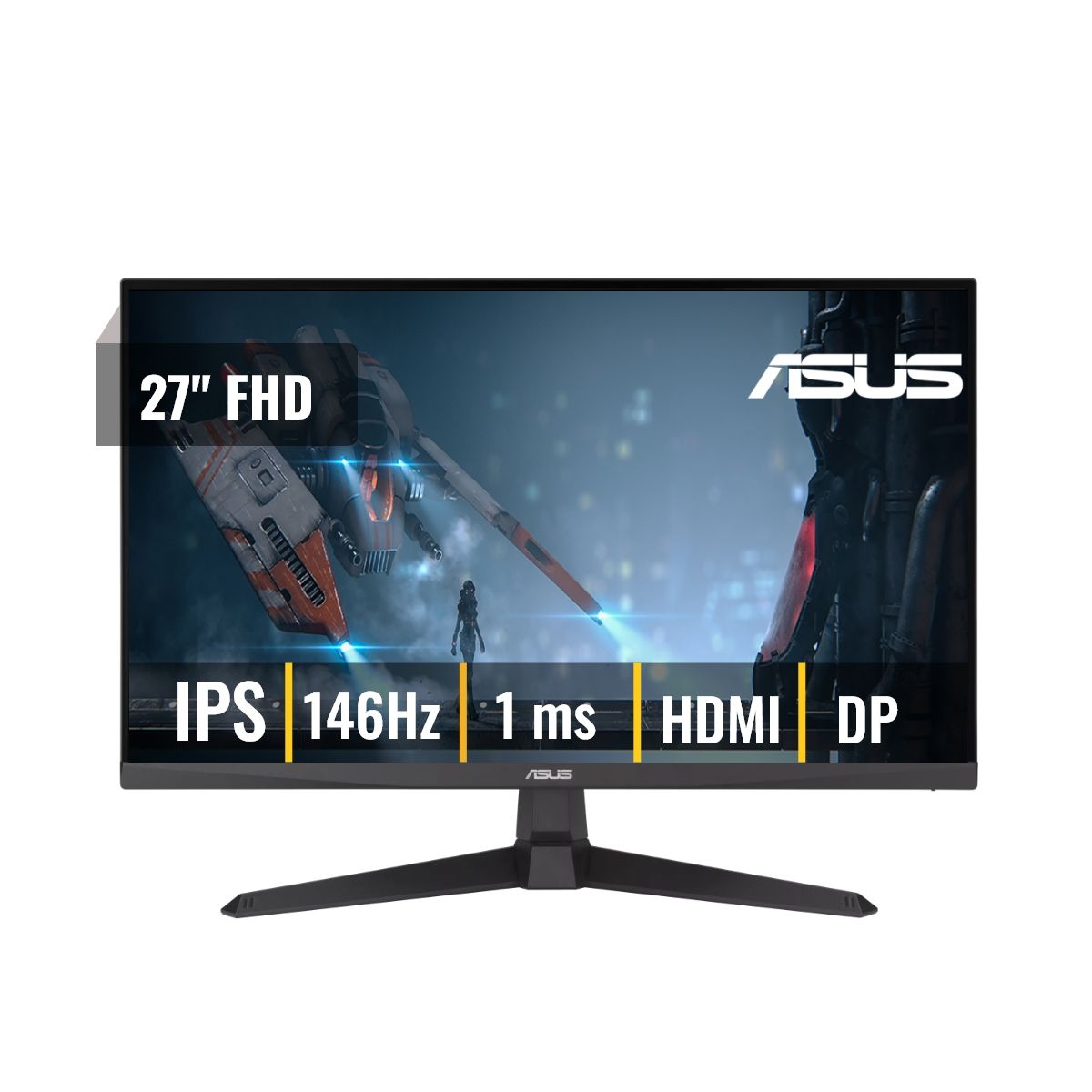 ASUS - Monitor Asus TUF Gaming VG279QE5A 27 IPS FHD 146Hz 1ms 1xDP 1xHDMI