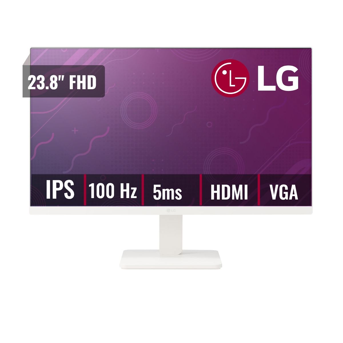 LG - Monitor LG 24MR400W 23.8 FHD IPS 100Hz 5ms 1xHDMI 1xVGA