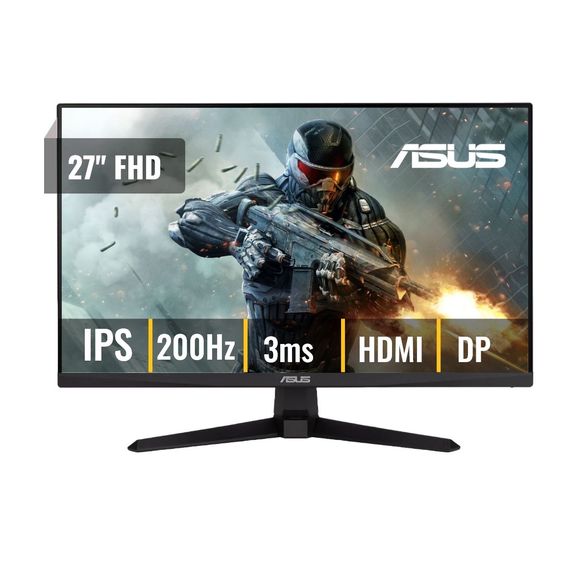 ASUS - Monitor Asus TUF Gaming VG279Q5A 27 FHD Fast IPS 200Hz 3ms, FreeSync 2xHDMI 1xDP