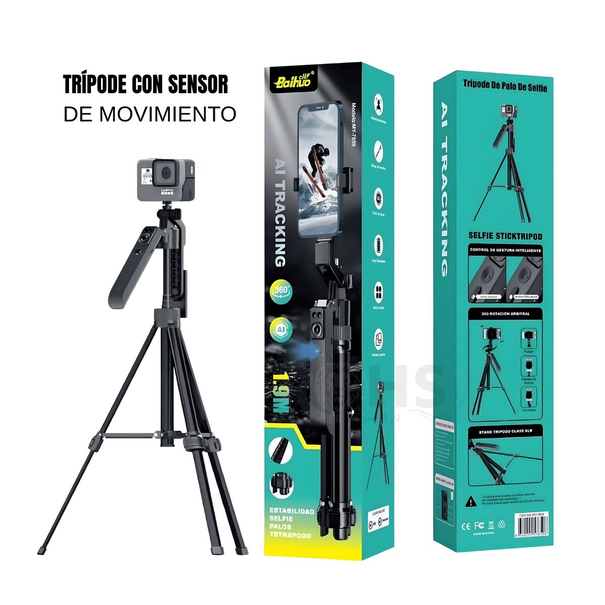 OEM - Trípode Con Sensor De Movimiento 360°