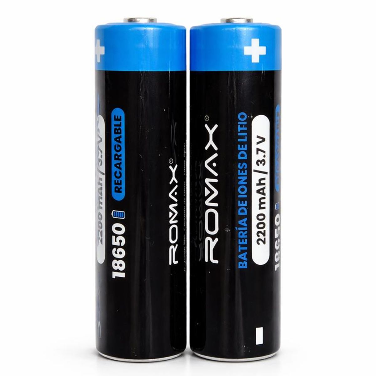 Bateria Recargable de Litio ROMAX 18650 2200mAh 3.7v, marca GENERICO - Foto 2