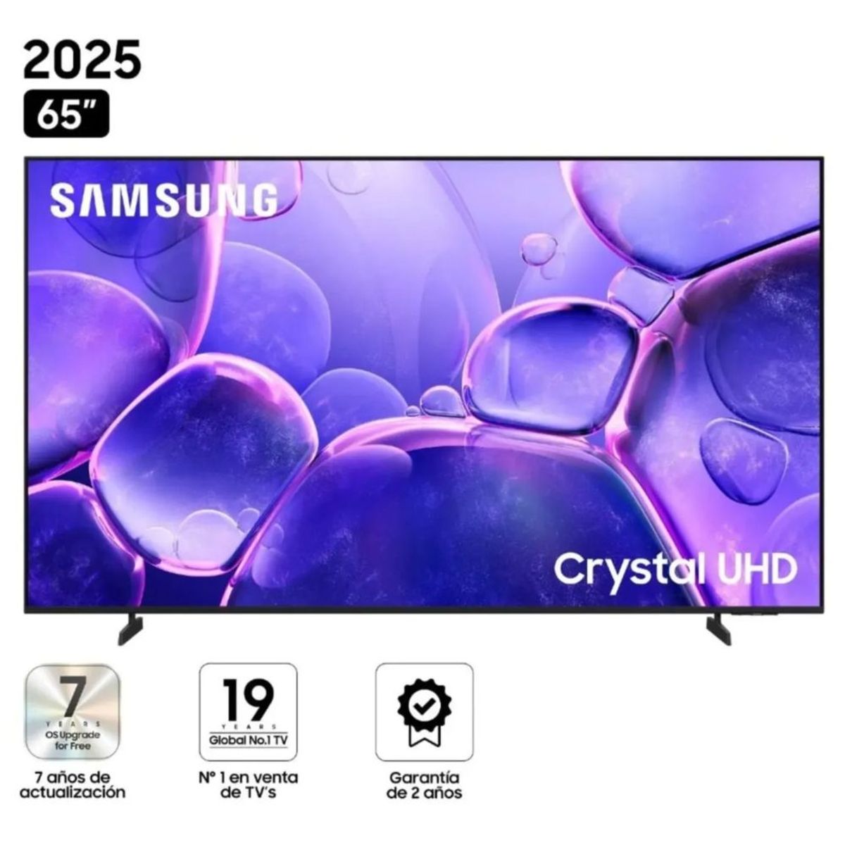 SAMSUNG - Televisor 65" SAMSUNG Crystal UHD 4K UN65U8000FGXPE 2025