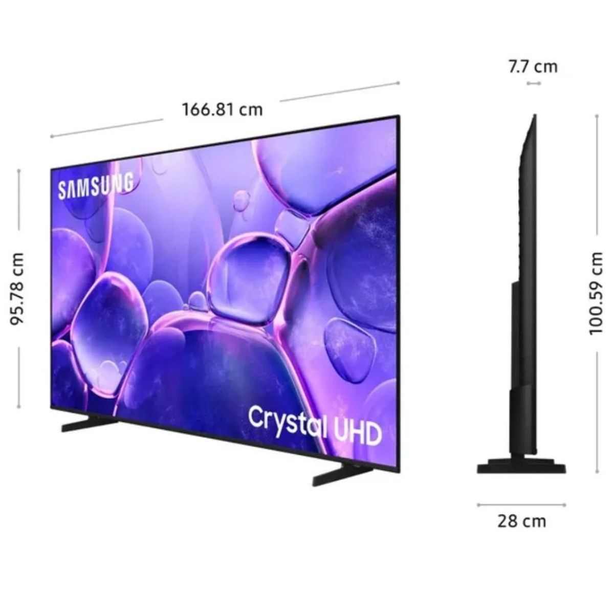 SAMSUNG - Televisor 75'' SAMSUNG CRYSTAL UHD 4K UN75U8000FGXPE 2025 + Ant Digital