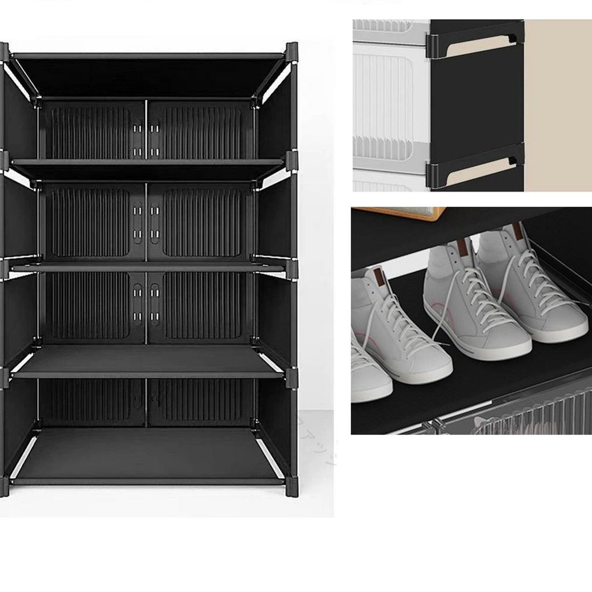 Zapatera de 6 Niveles organizador con cajones y puertas, marca GENERICO - Foto 2