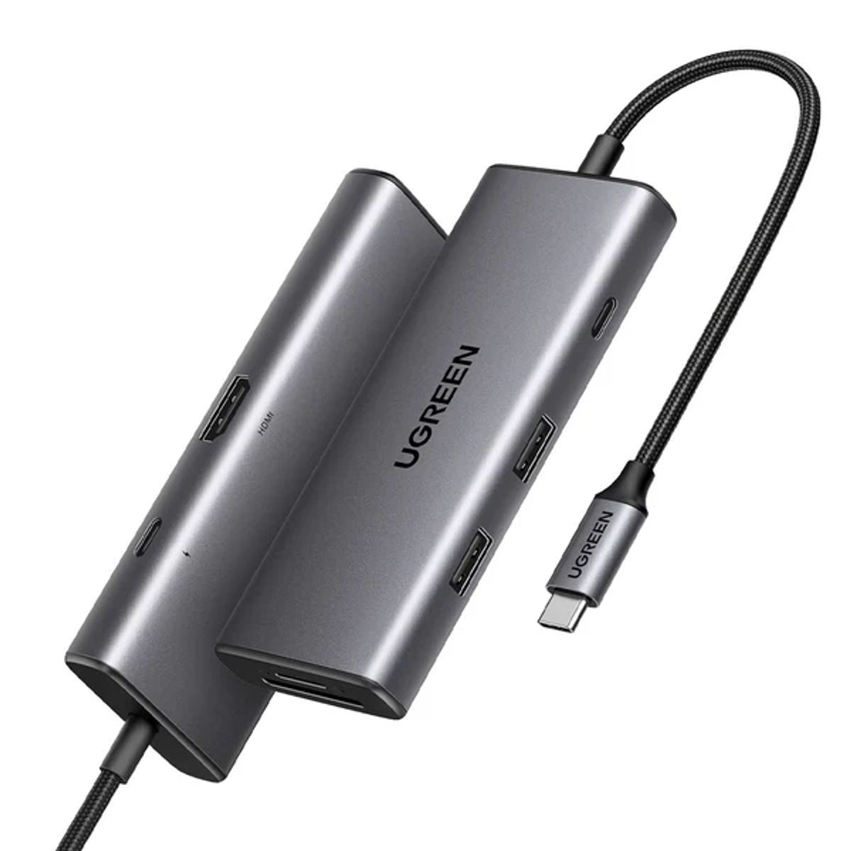 UGREEN - CM498 - ADAPTADOR HUB- USB C - 1 USB-C 3.2+2 USB-A 3.2+1 HDMI 1.4+ 1 SD/TF CARD SLOT - PN INTERNAL