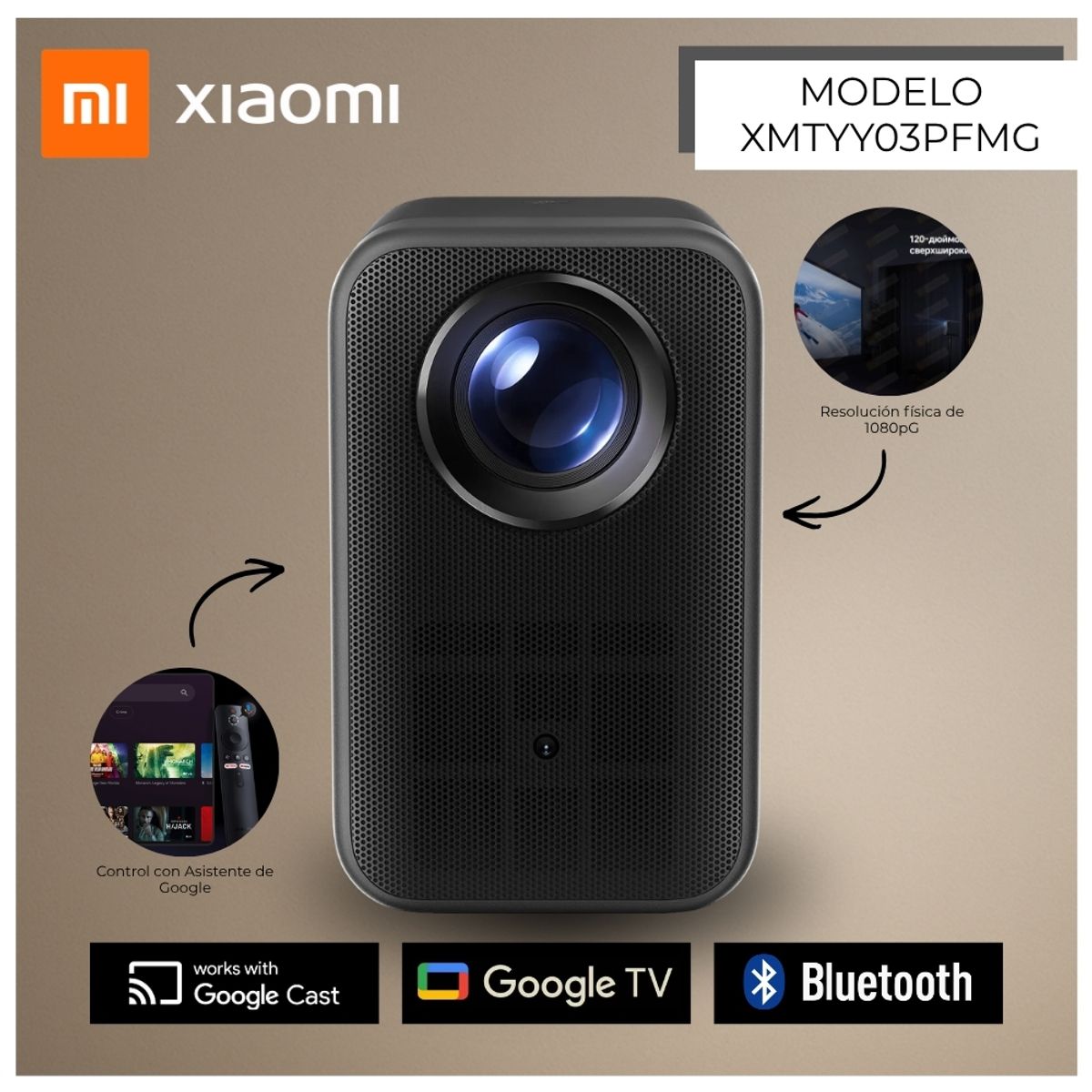 XIAOMI - Proyector Inteligente Xiaomi L1 Pro US XMTYY03PFMG - Negro
