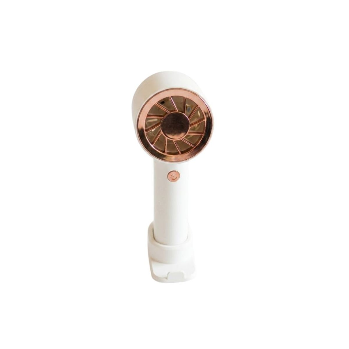 GENERICO - Mini Ventilador De Mano Portatil Blanco con soporte de Celular FM-008