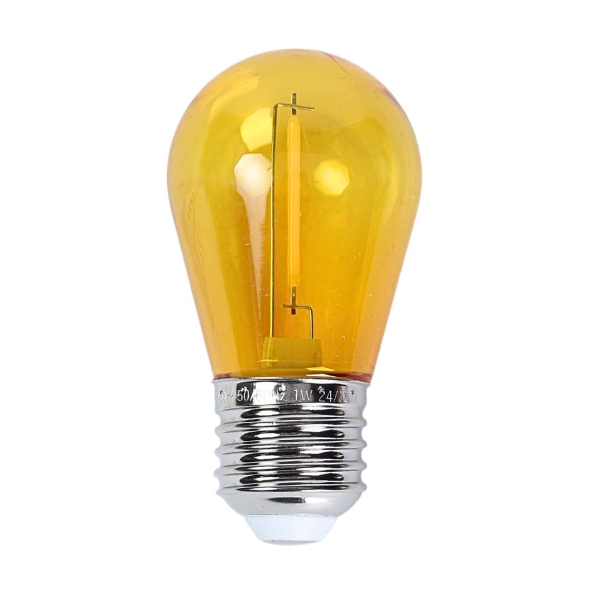 ORANGE - FOCOS LED VINTANGE DE COLORES VARIADOS CAJA X6 UNID E27 NUEVA TENDENCIA EUROPEAPACK X2 ORANGE