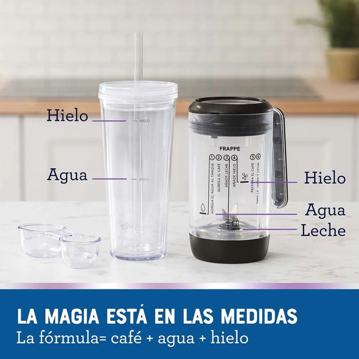 OSTER - Cafetera Frappé Oster con Licuadora BVSTDC03B