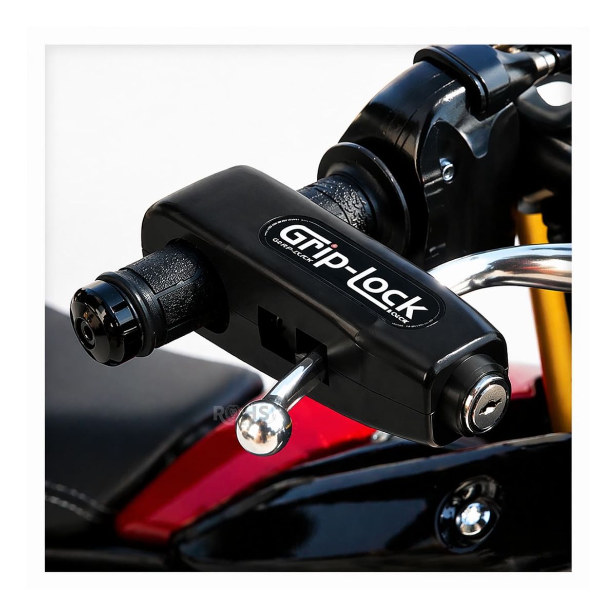 OEM - Pack X2 Candados Antirrobo para Acelerador De Moto Negro