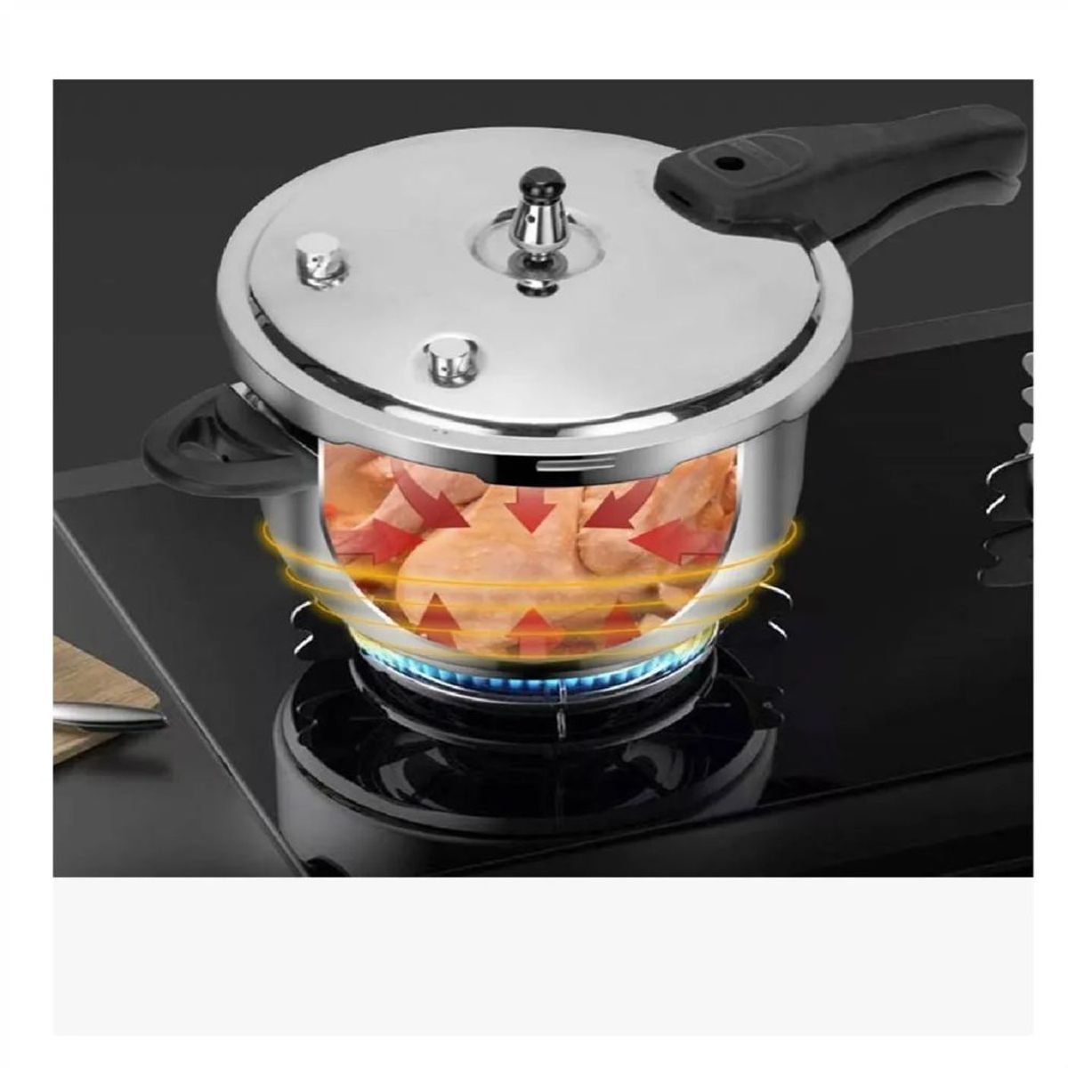 GENERICO - OLLA A PRESIÓN 4L LIBANESA ACERO INOXTECNOLOGIA ALEMANIA