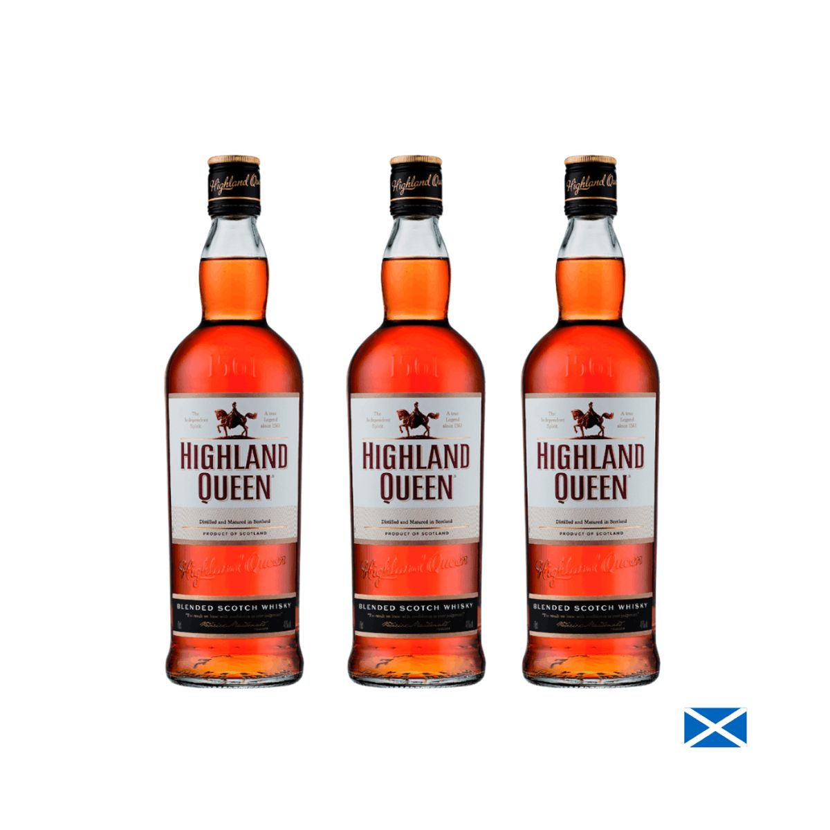 GOURMET 117 - WHISKY HIGHLAND QUEEN CLASSIC X 700 ML  X3
