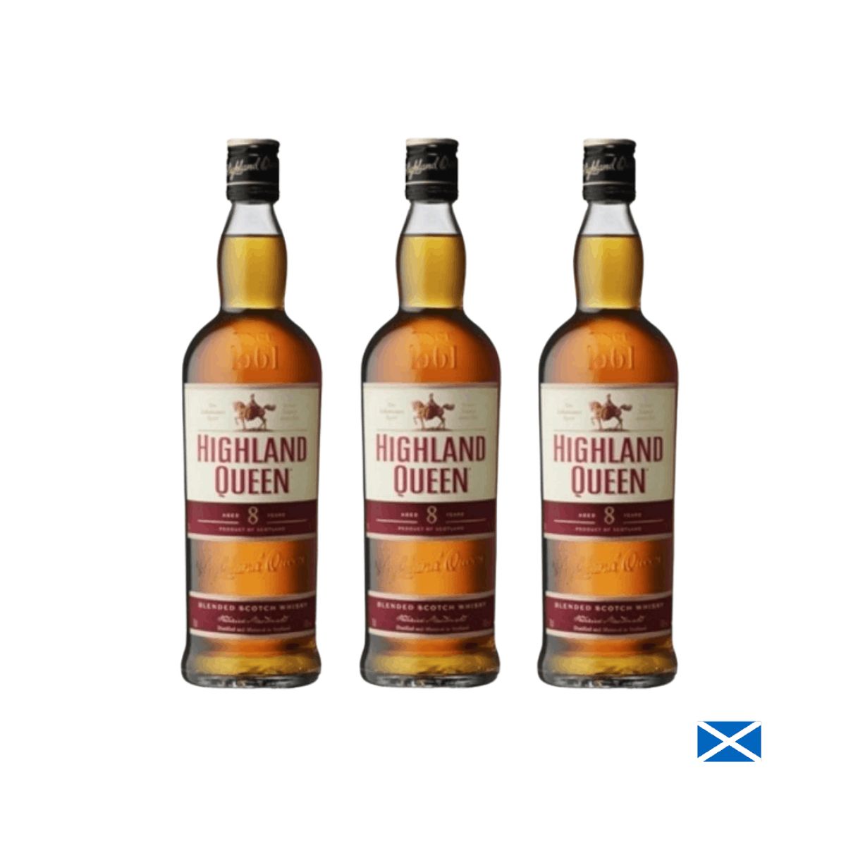 GOURMET 117 - WHISKY HIGHLAND QUEEN 8 AÑOS X 700 ML  X3