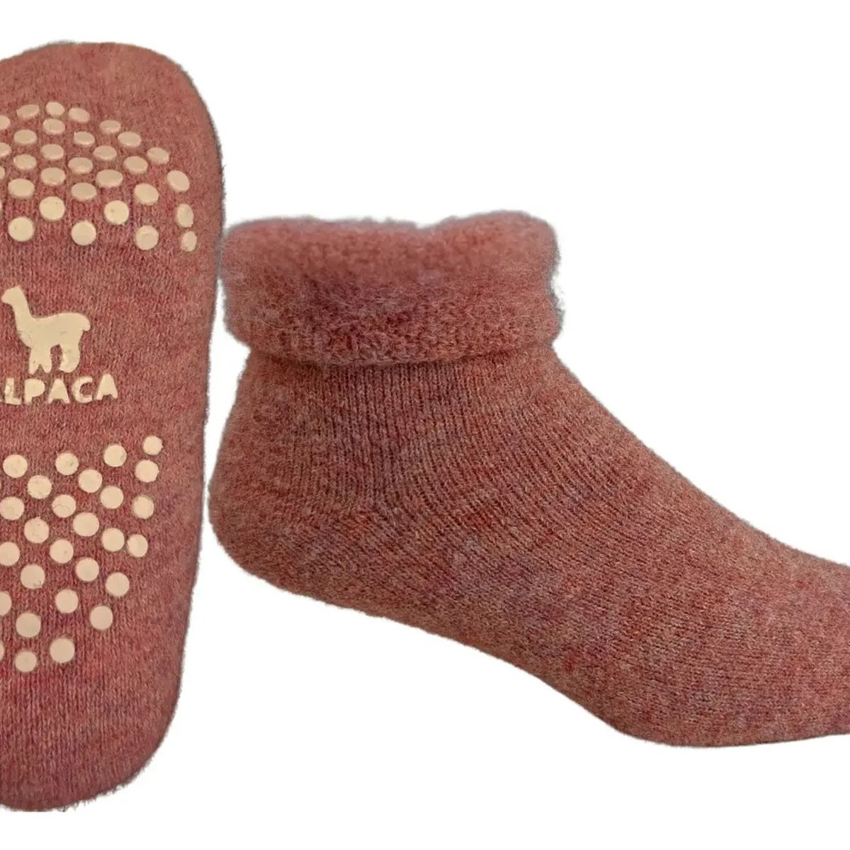 SUYOQ - Medias De Alpaca y Oveja, Antideslizantes, Suyoq Slipper, Para El Frio