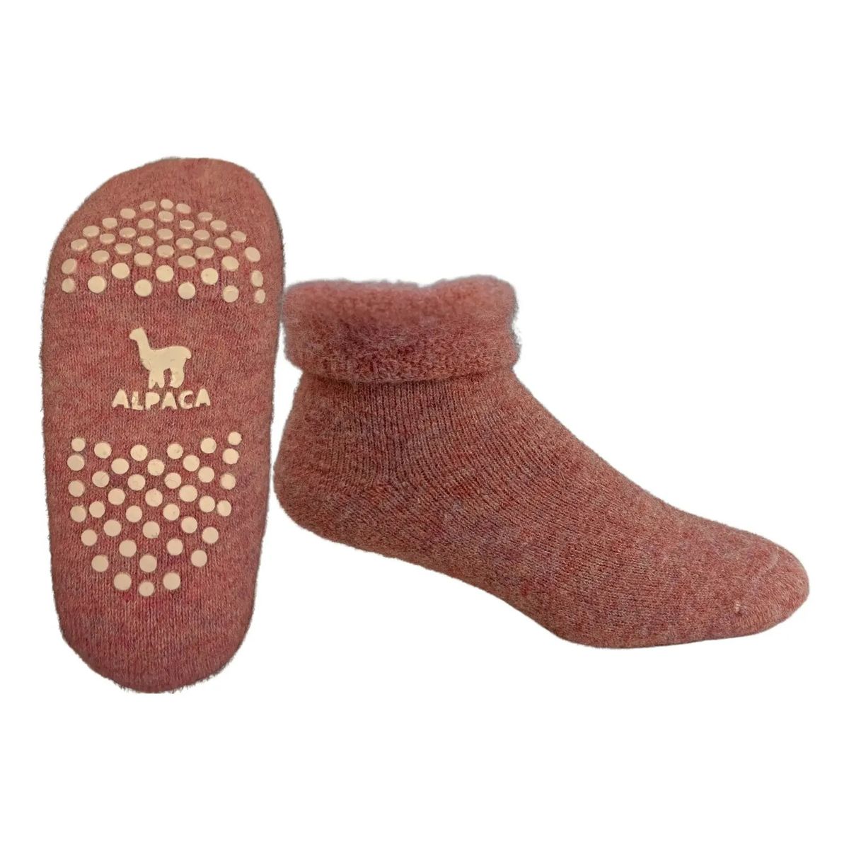 SUYOQ - Medias De Alpaca y Oveja, Antideslizantes, Suyoq Slipper, Para El Frio