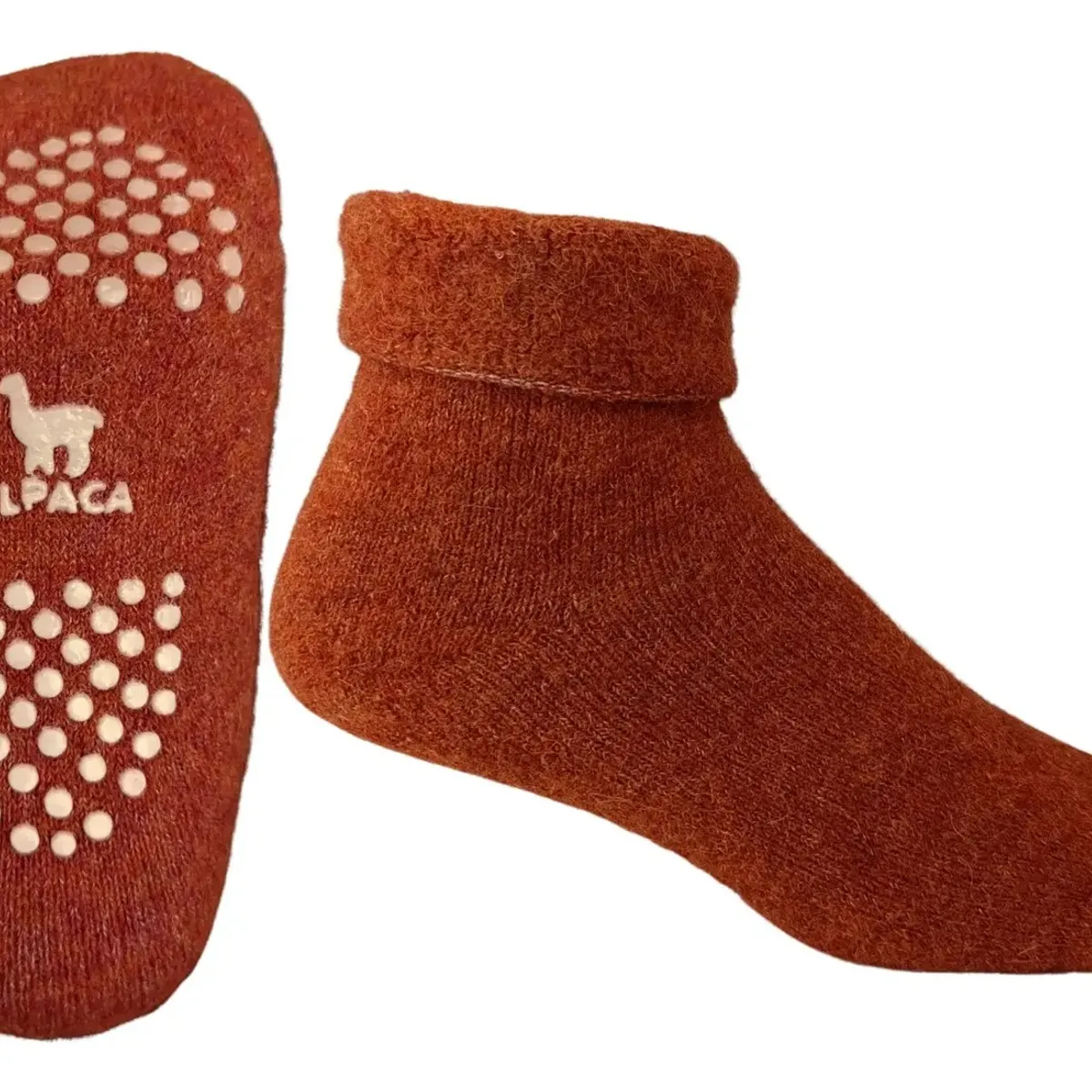 SUYOQ - Medias De Alpaca y Oveja, Antideslizantes, Suyoq Slipper, Para El Frio