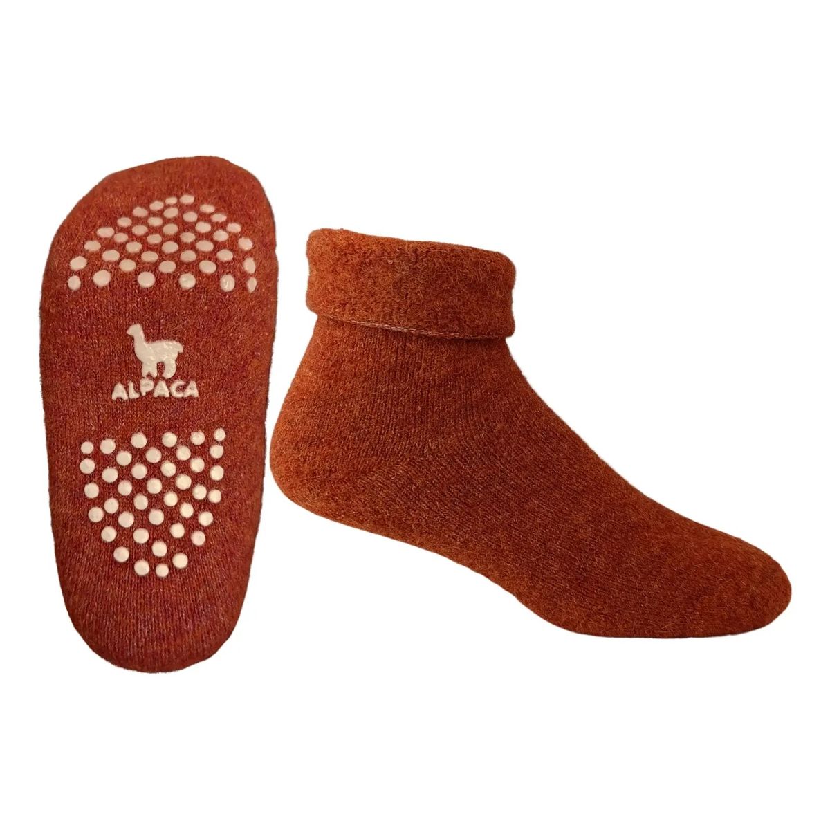 SUYOQ - Medias De Alpaca y Oveja, Antideslizantes, Suyoq Slipper, Para El Frio
