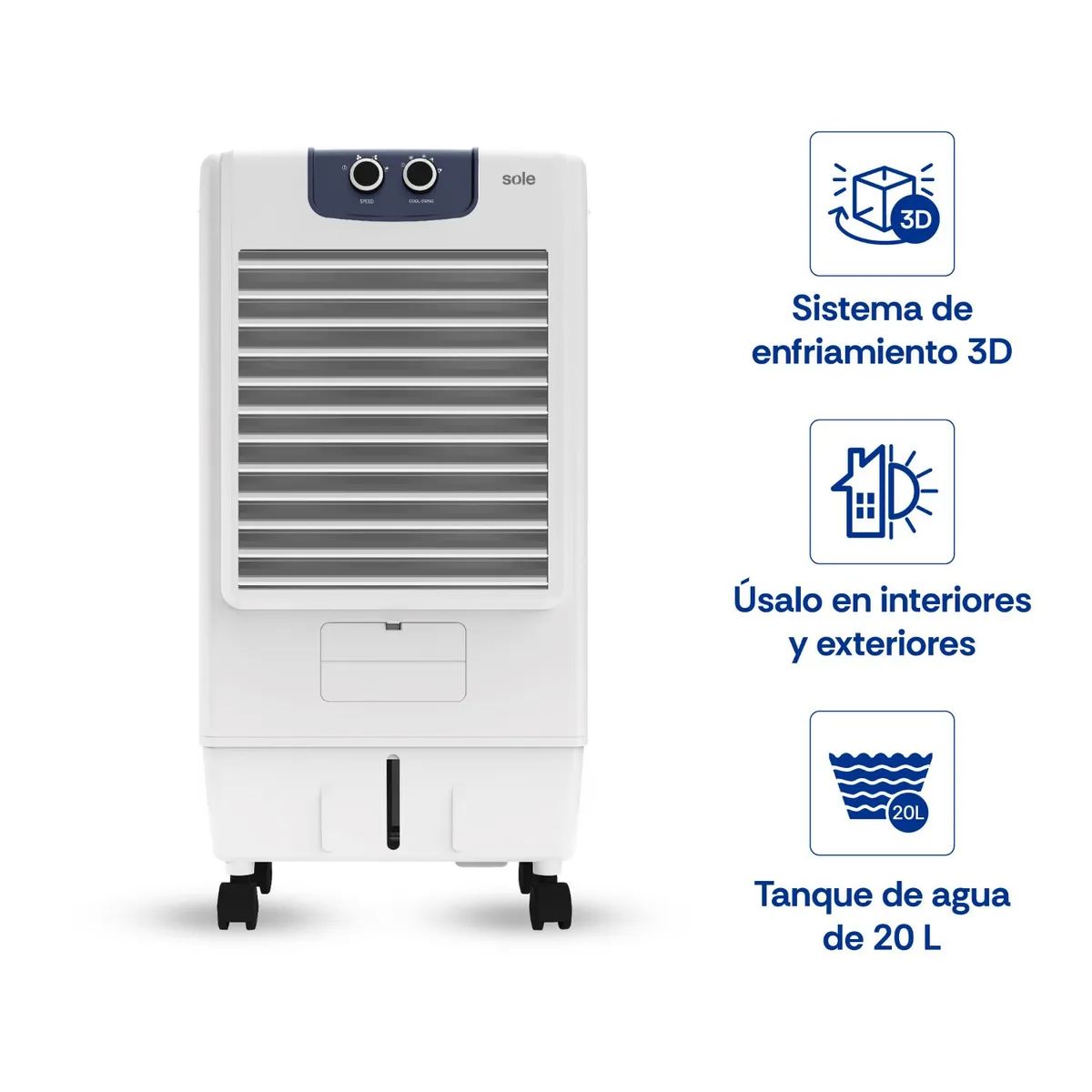 SOLE - AIRE ACONDICIONADO Rapifresco Sole Ultra Cool Pro 20L  SOLRAP002