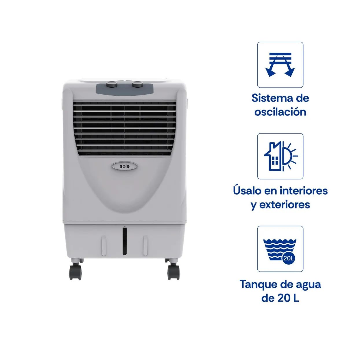 SOLE - AIRE ACONDICIONADO Rapifresco Sole Ultra Cool  20L  SOLRAP001