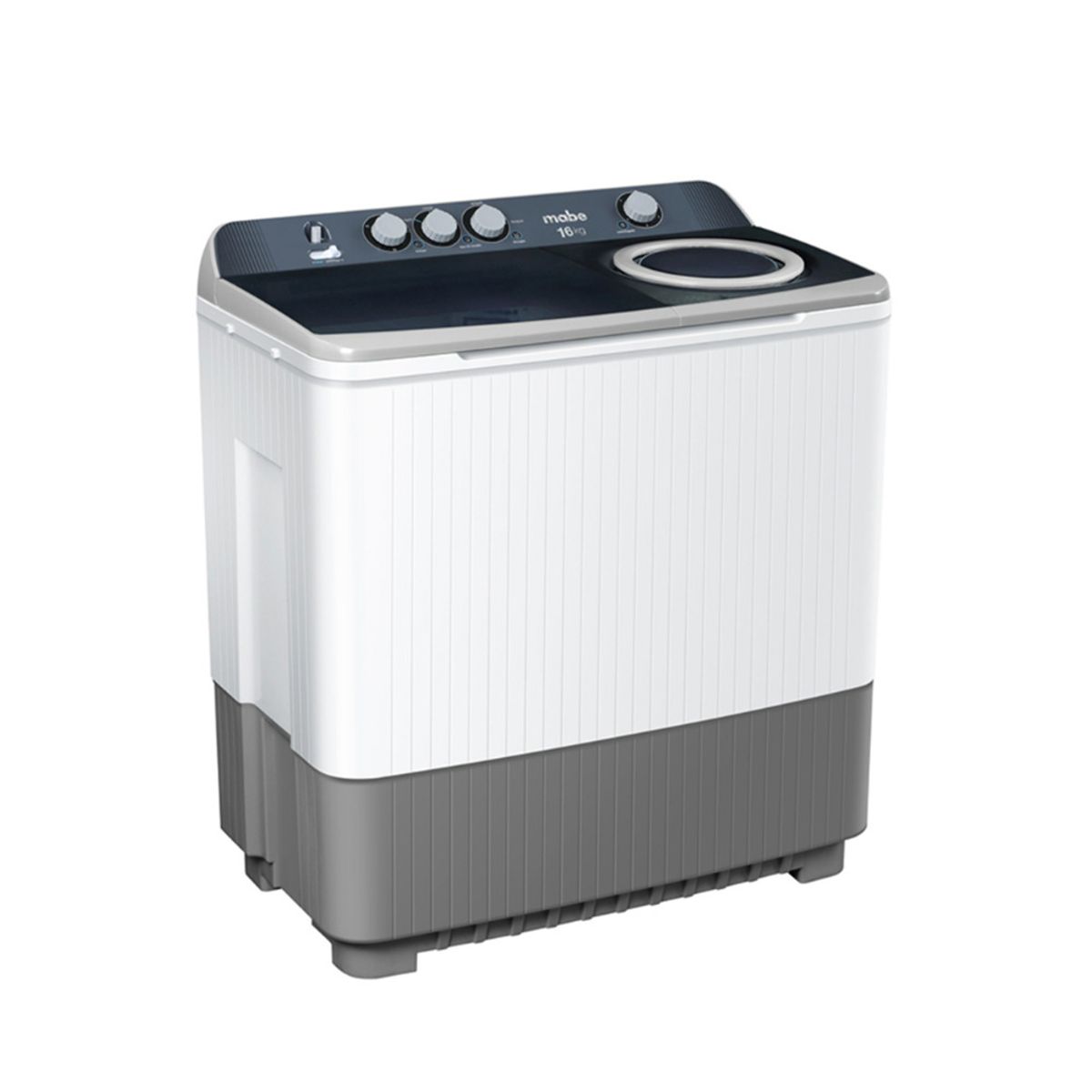 Mabe - Lavadora 16Kg semiautomática Blanco Mabe LMD6124PBBB0
