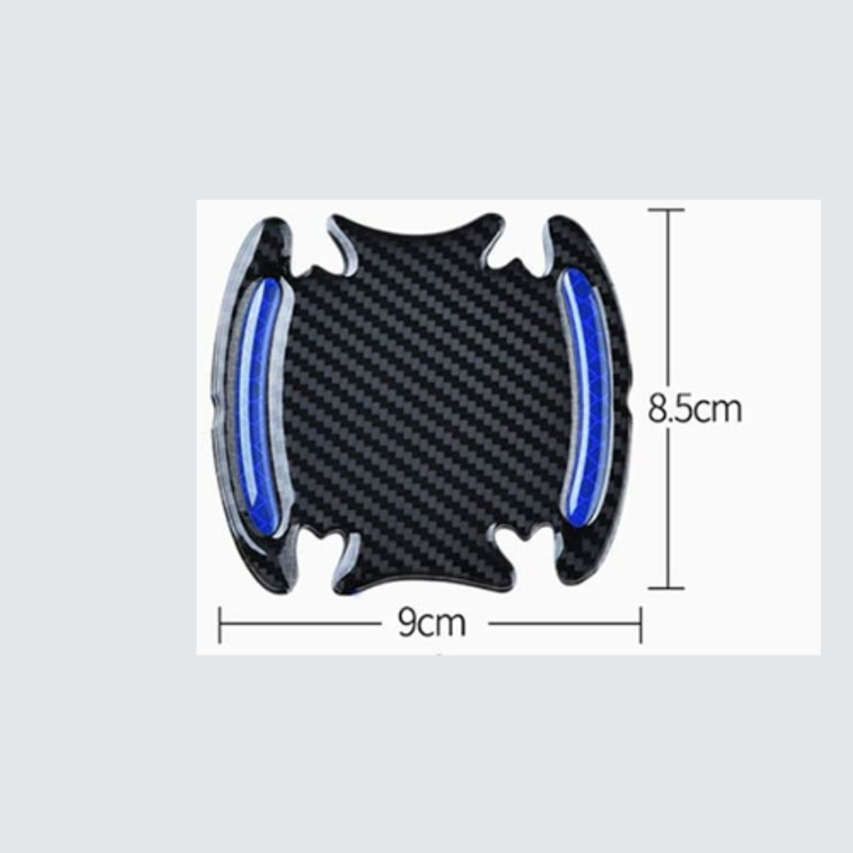 TAZONA FIBRA DE CARBONO REFLECTIVA FIBRA DE CARBONO AZUL 4PCS, marca JET - Foto 2