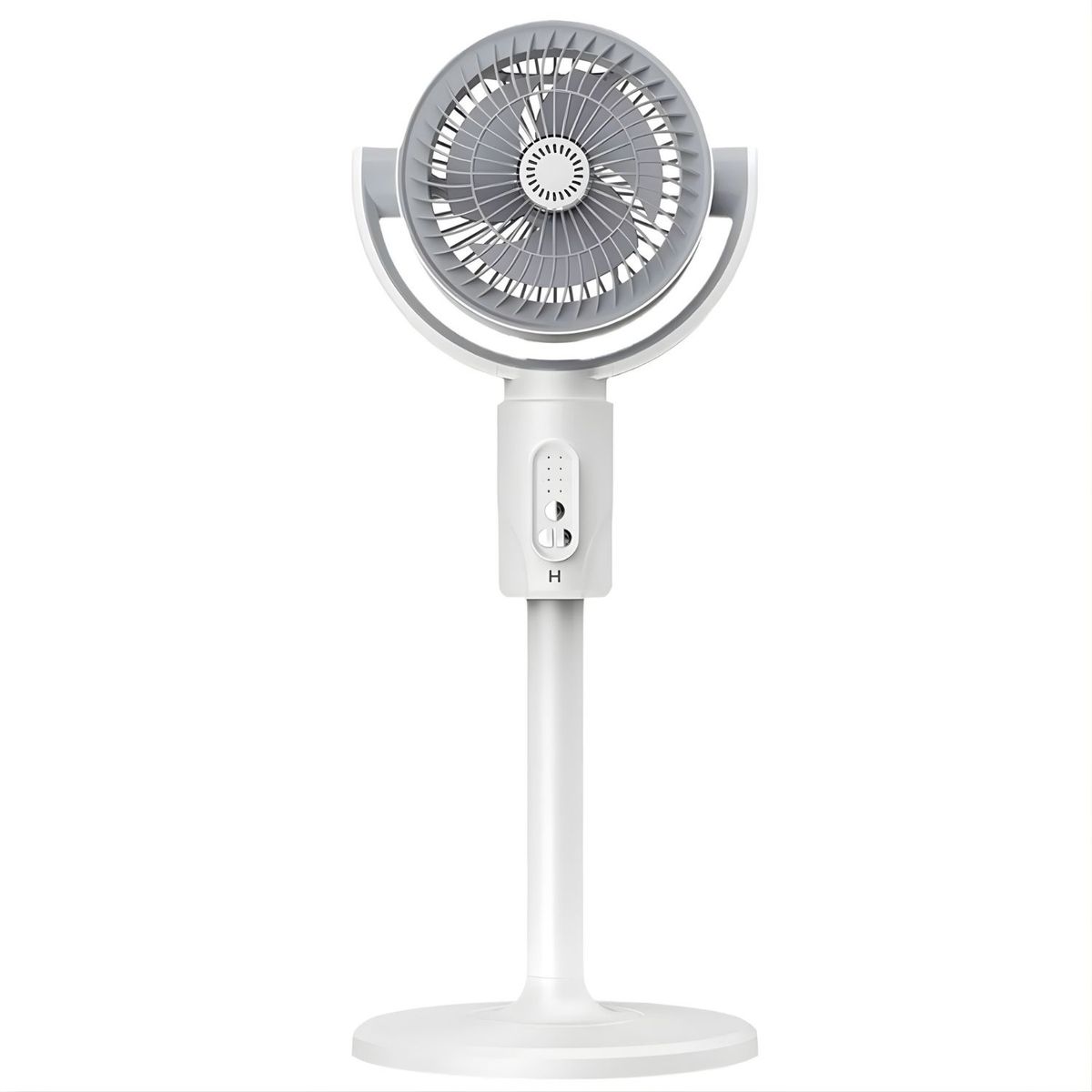 OEM - Ventilador de Piso Recargable 180° 3 Alturas 5 Velocidades con Control Remoto KS-F1