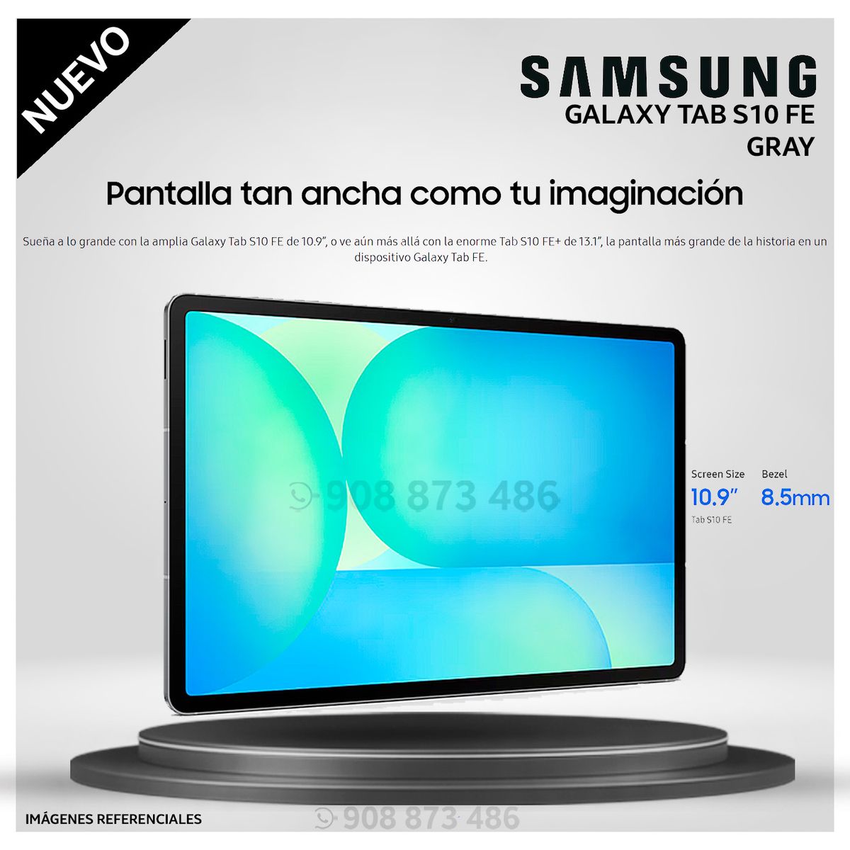 SAMSUNG - Tablet Samsung Galaxy Tab S10 FE 10.9 pulg. WUXGA  256GB 12GB RAM - GRAY