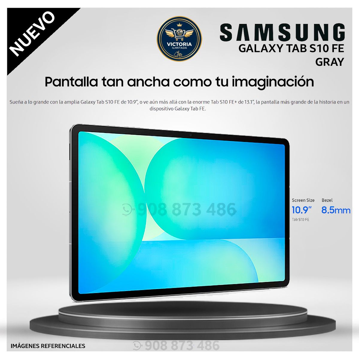 SAMSUNG - Tablet Samsung Galaxy Tab S10 FE 10.9 pulg. WUXGA  256GB 12GB RAM - GRAY